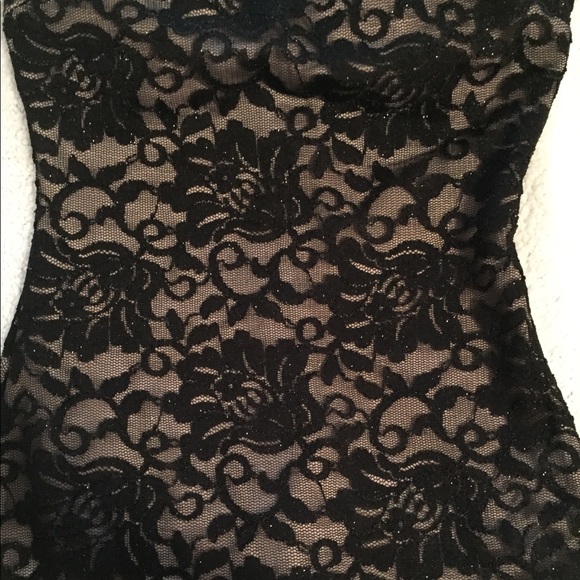 Black Laced Mid thigh dress - Picture 1 of 5